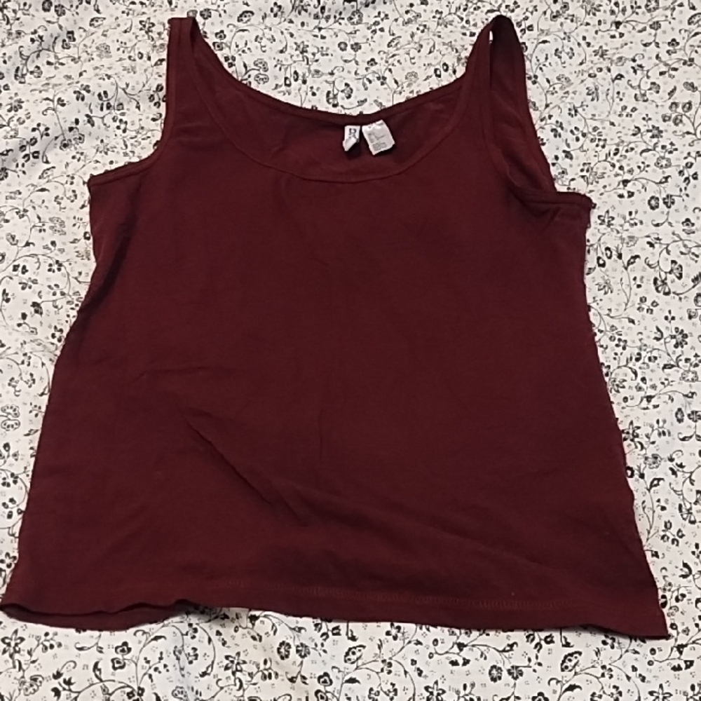 H&M Rich Burgundy Tank Top